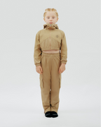 YOUTS Girls Tech Tracksuit in Sand
