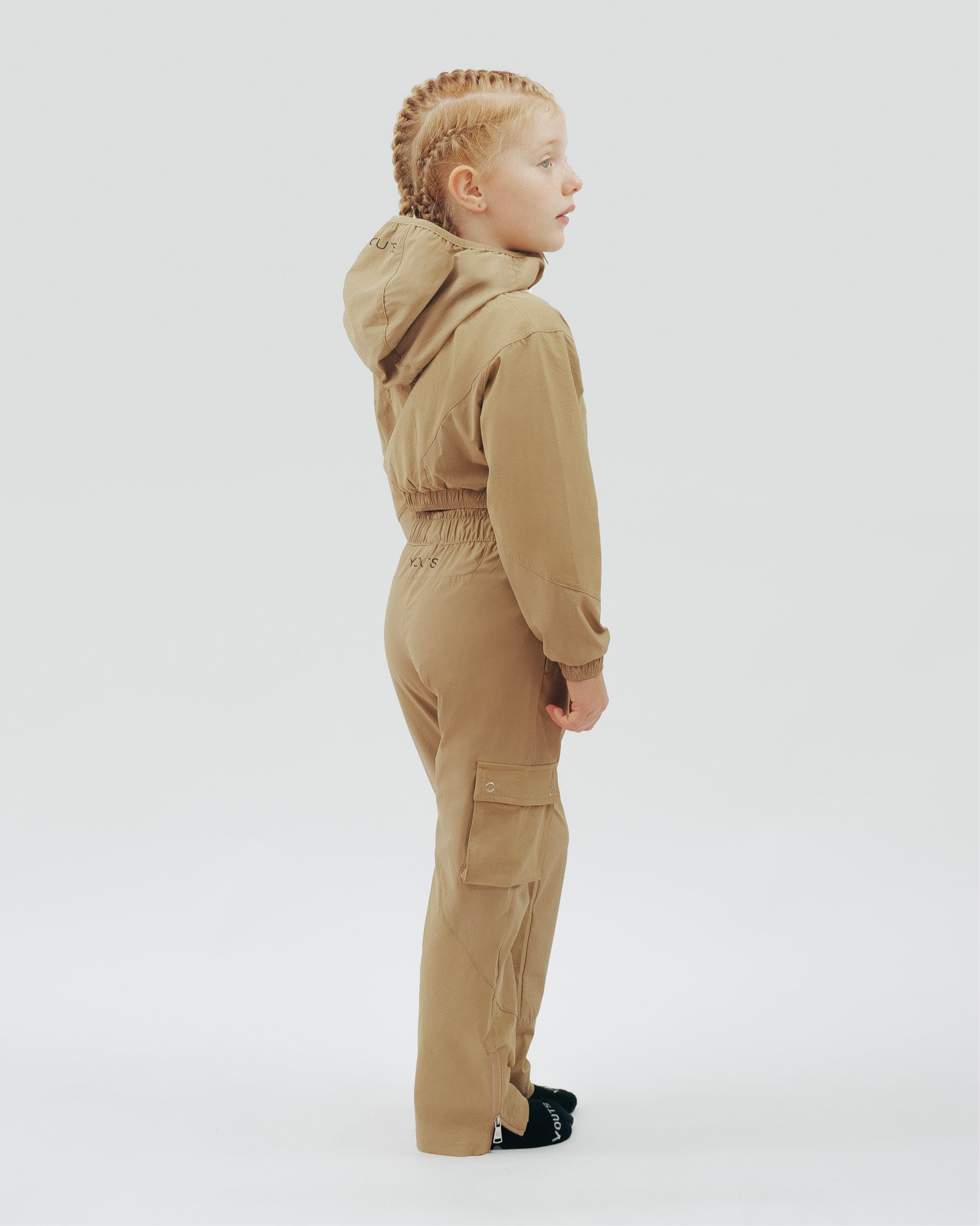 YOUTS Girls Tech Tracksuit in Sand