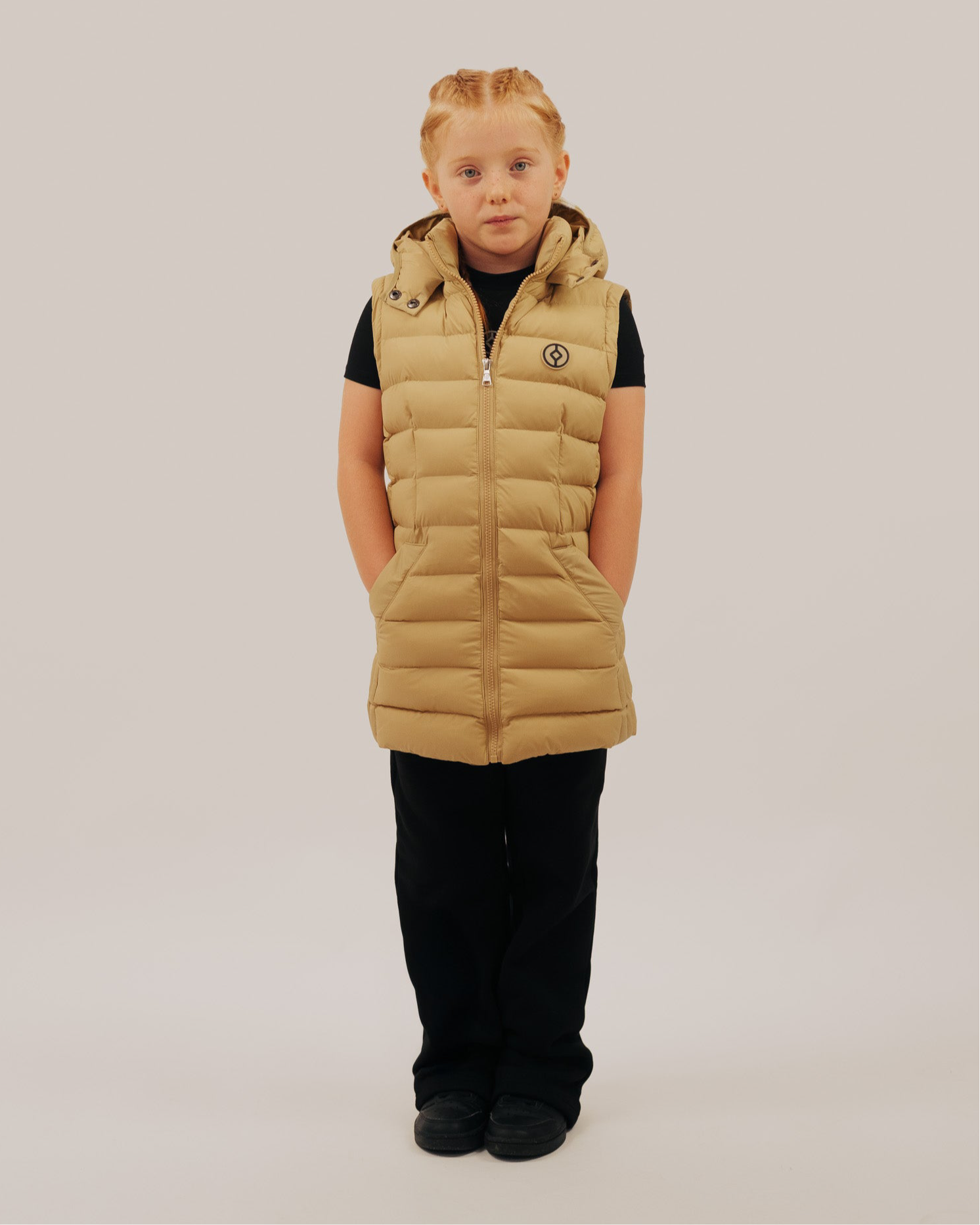 YOUTS Girls Hybrid Bell Coat in Sand
