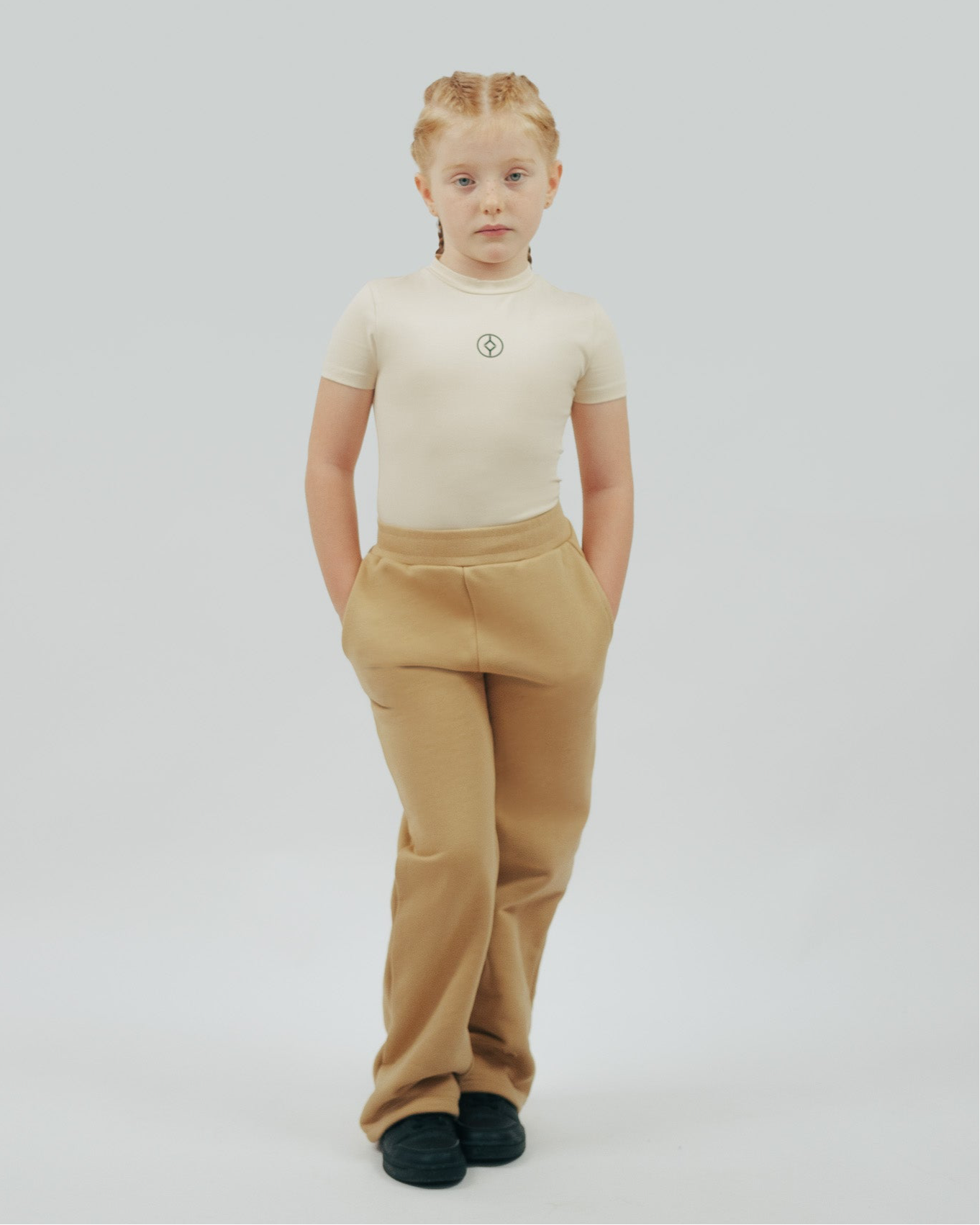 YOUTS Wide Leg Joggers in Tan