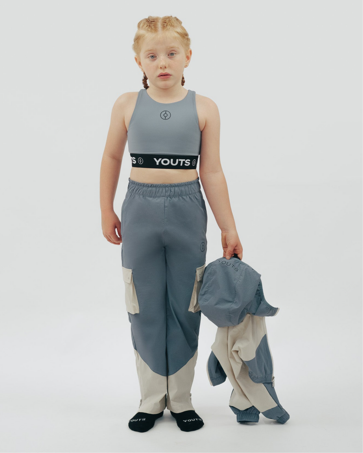 YOUTS Tech Crop Top in Blueberry