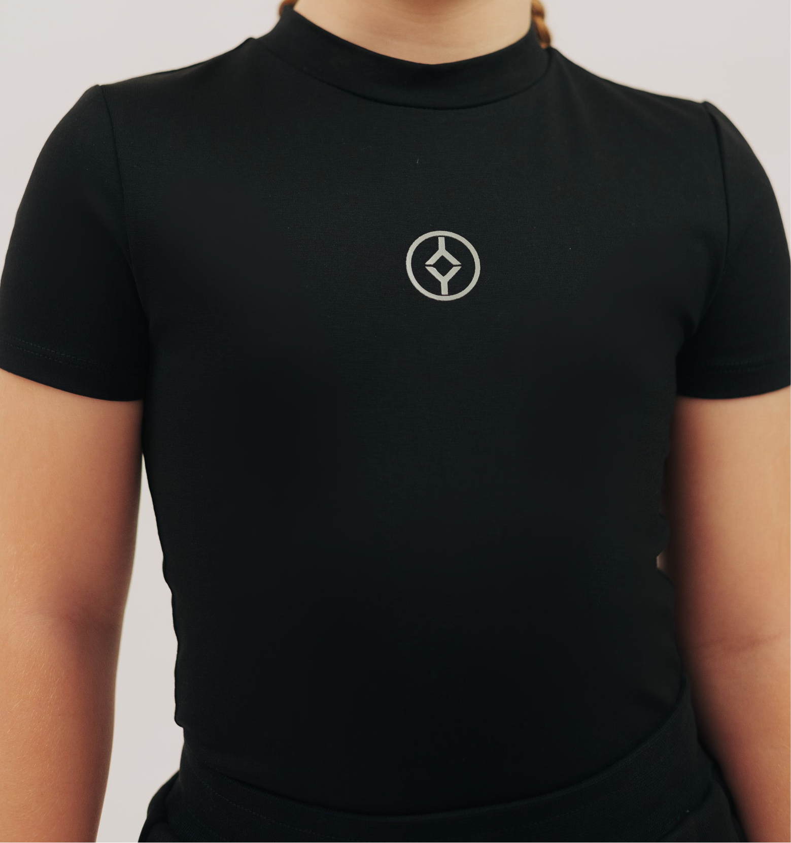 YOUTS Girls Tuck Tee Bodysuit in Black