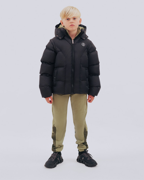 YOUTS Boys Hybrid Coat in Black