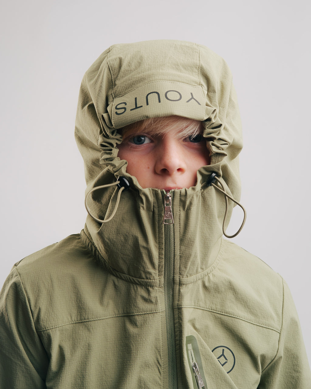 YOUTS Boys Tech Tracksuit in Forest Green