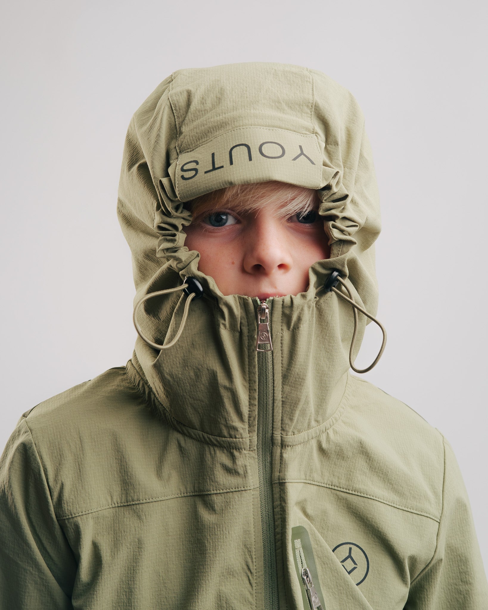 YOUTS Boys Tech Tracksuit in Forest Green