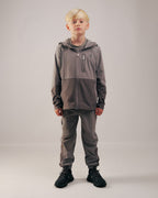 YOUTS Boys Tech Tracksuit Stone Grey