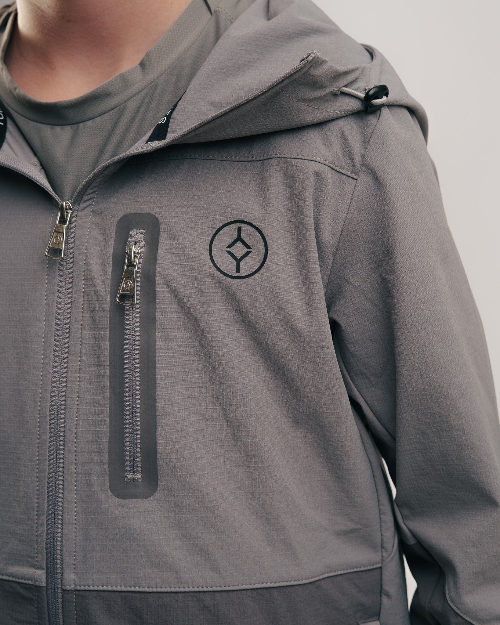 YOUTS Boys Tech Tracksuit Stone Grey