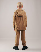 YOUTS Boys Tech Tracksuit in Sand