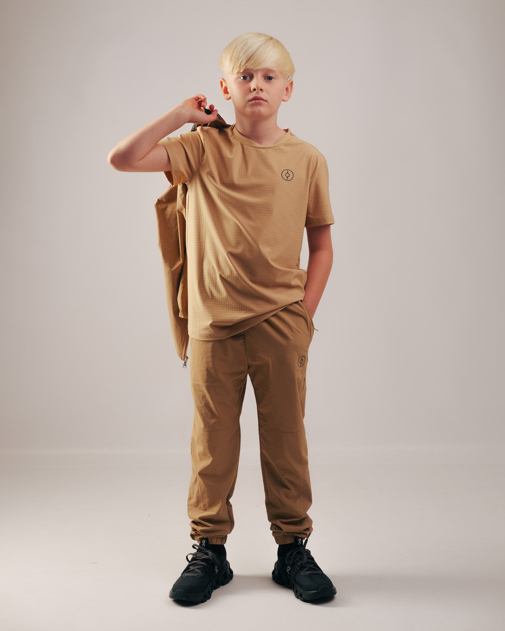 YOUTS Cuffed Joggers in Tan
