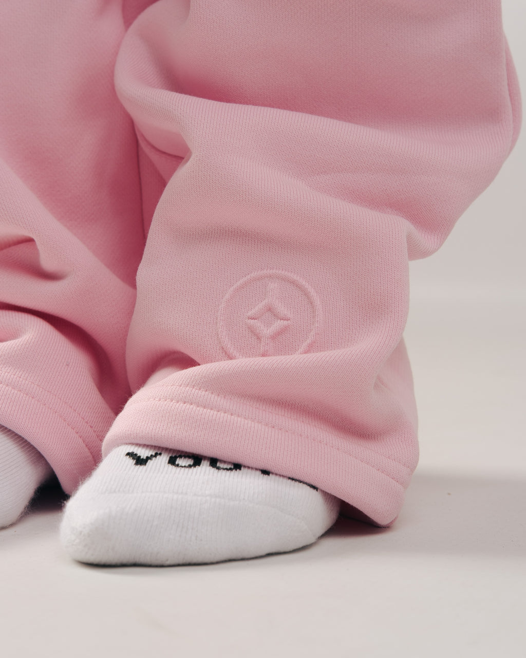 YOUTS Wide Leg Joggers in Pink