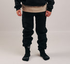 YOUTS Cuffed Joggers in Black