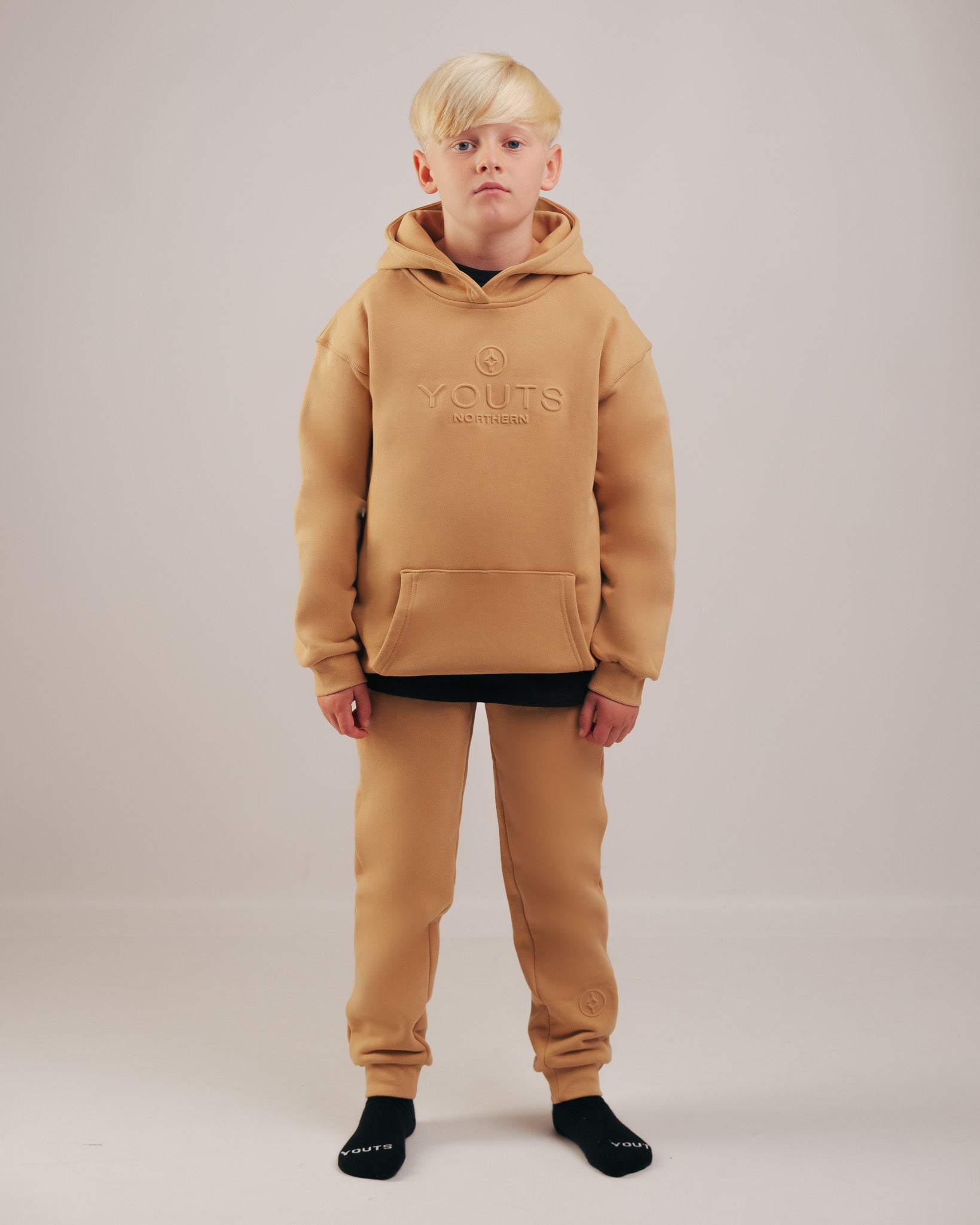 YOUTS Cuffed Joggers in Tan