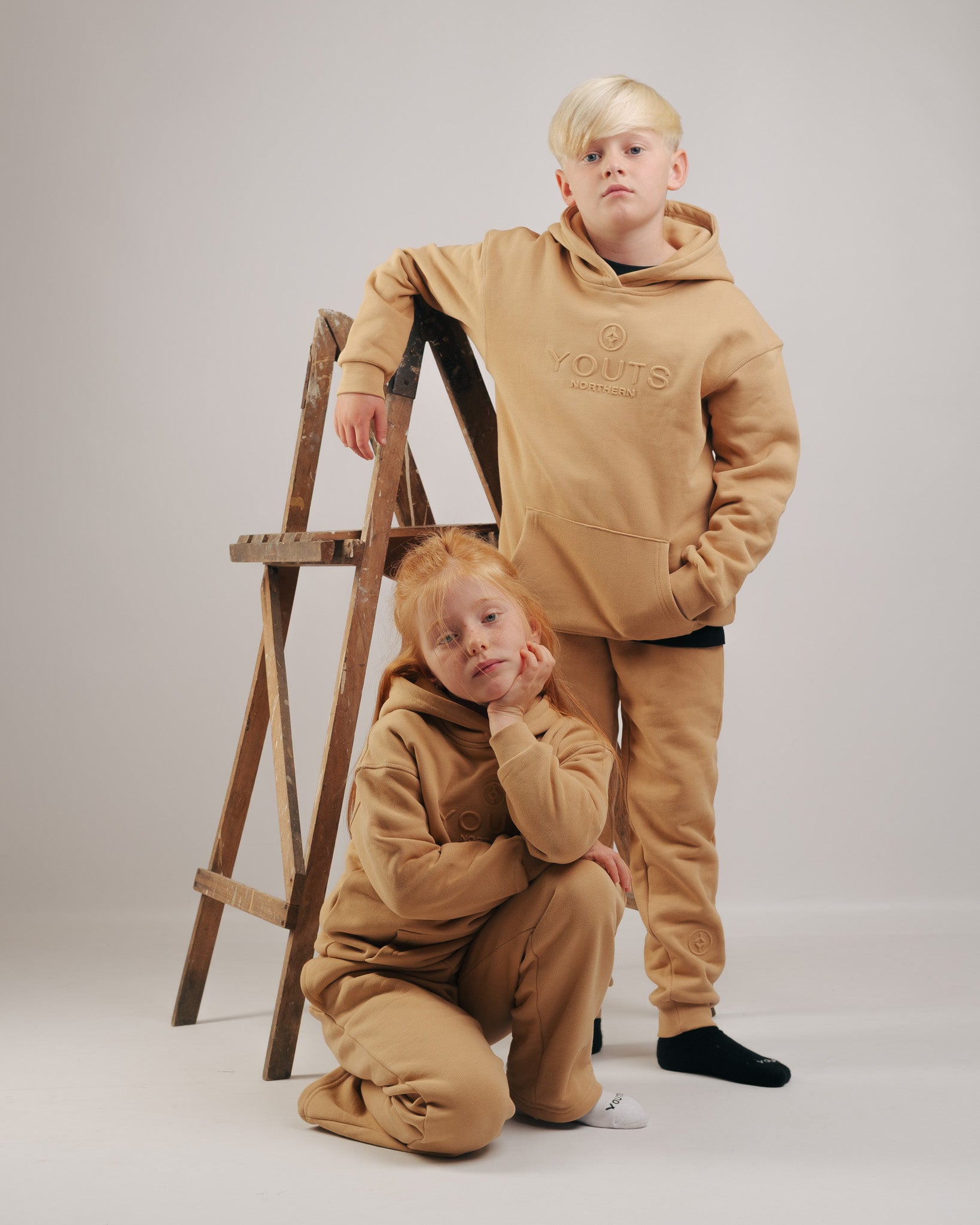 YOUTS Cuffed Joggers in Tan