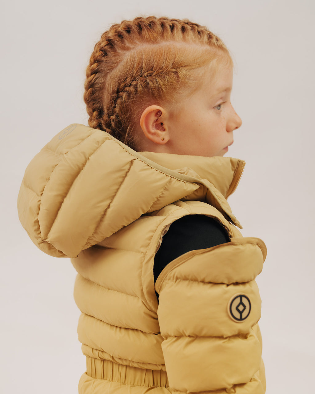 YOUTS Girls Hybrid Bell Coat in Sand