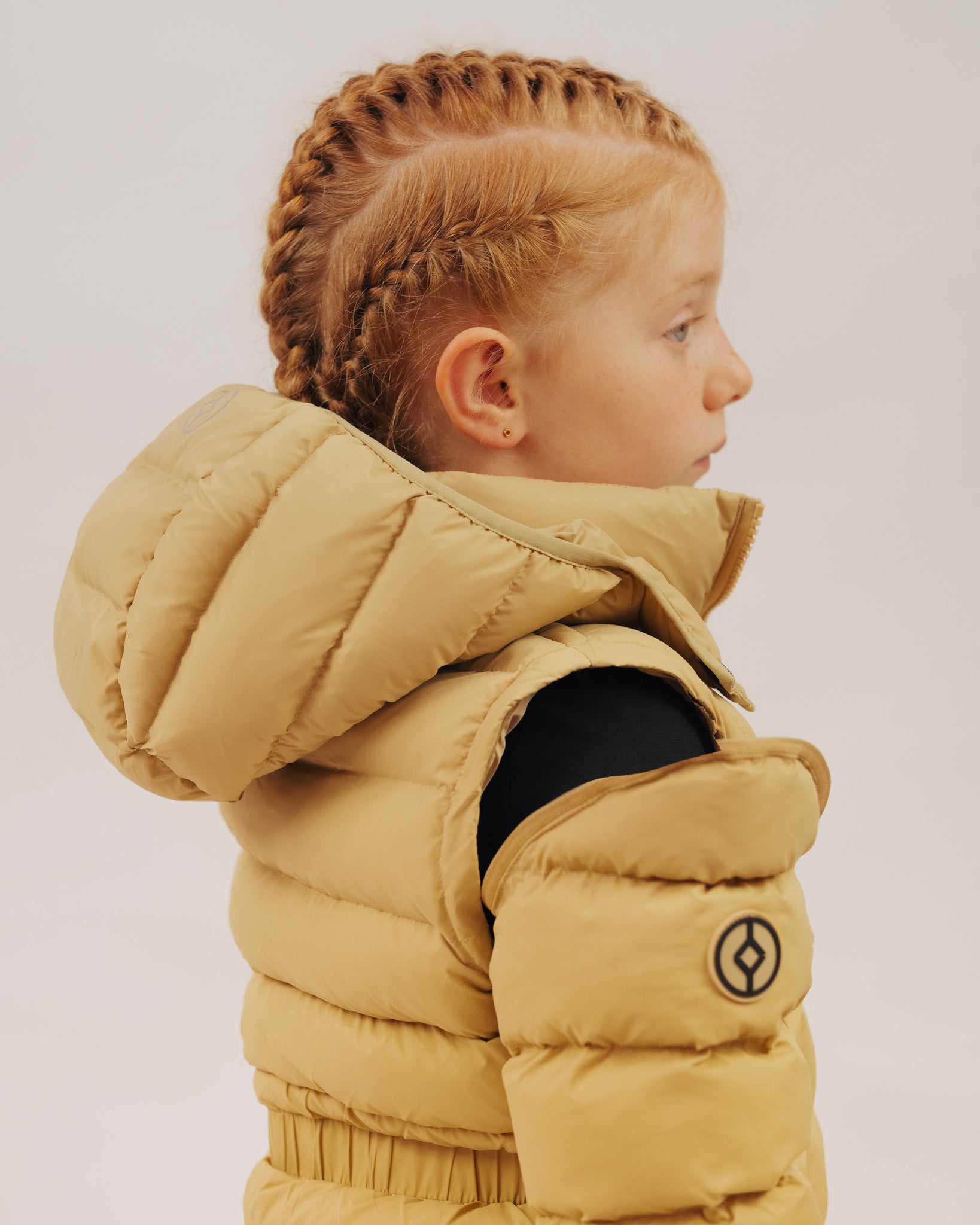 YOUTS Girls Hybrid Bell Coat in Sand