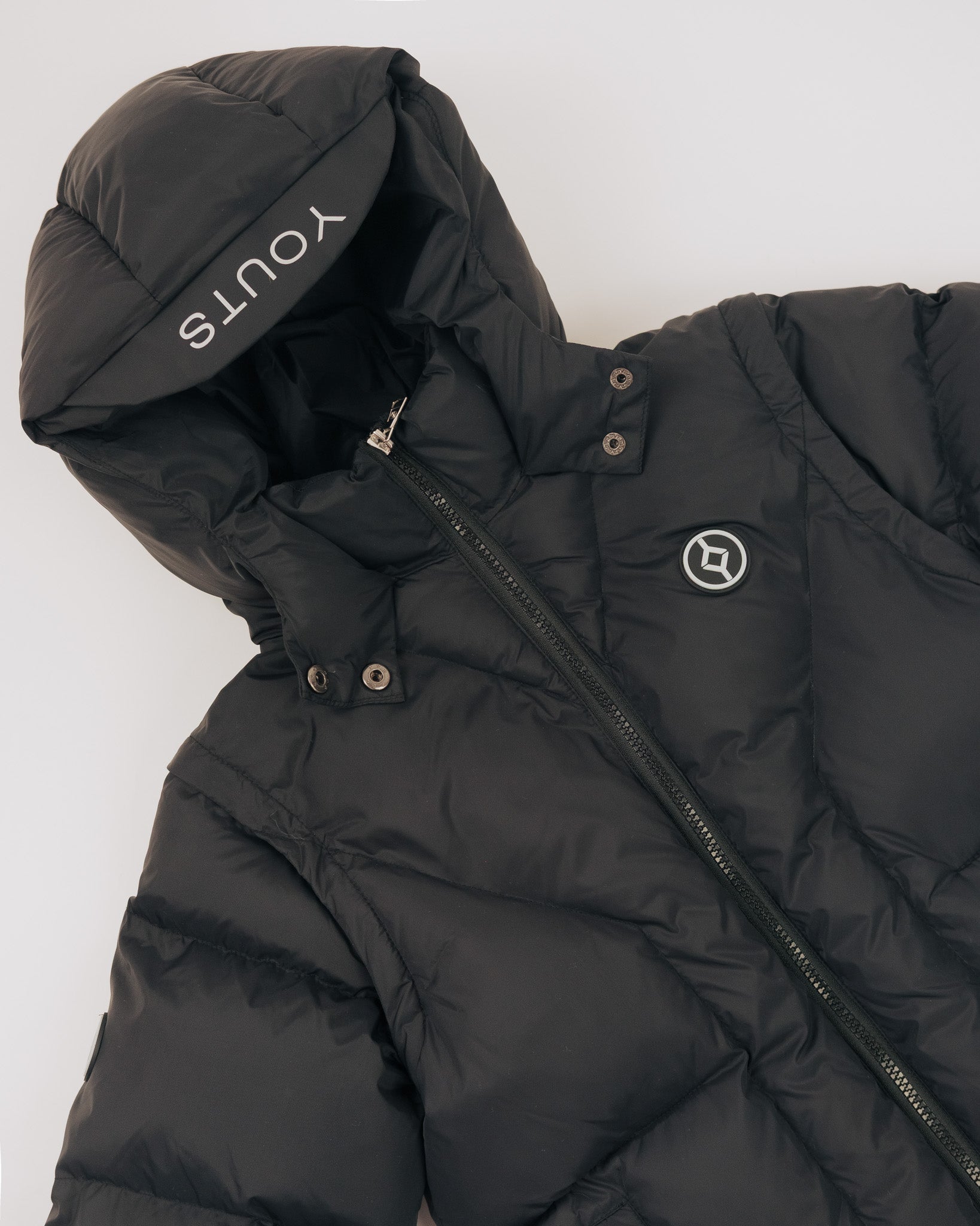 YOUTS Boys Hybrid Coat in Black