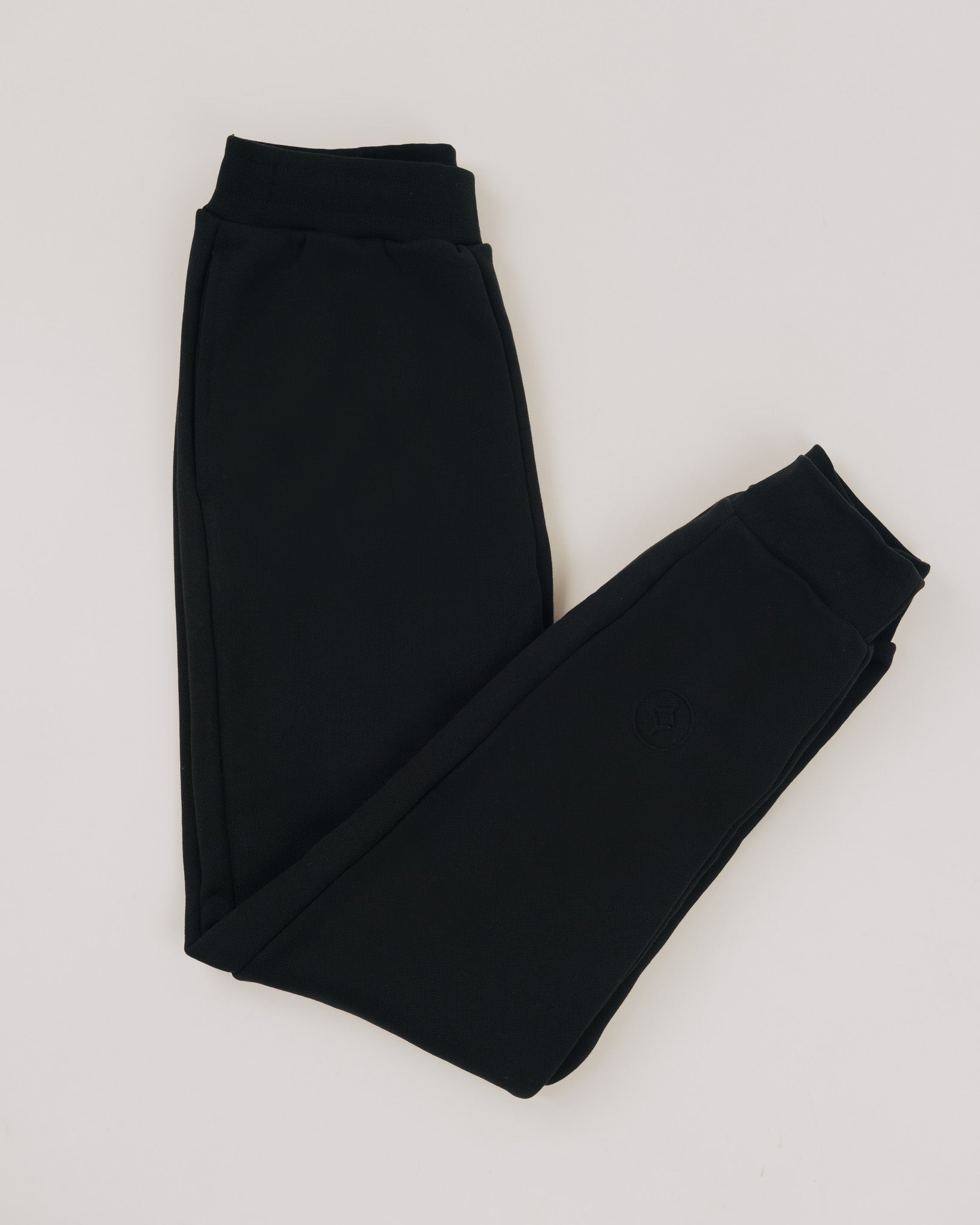 YOUTS Cuffed Joggers in Black