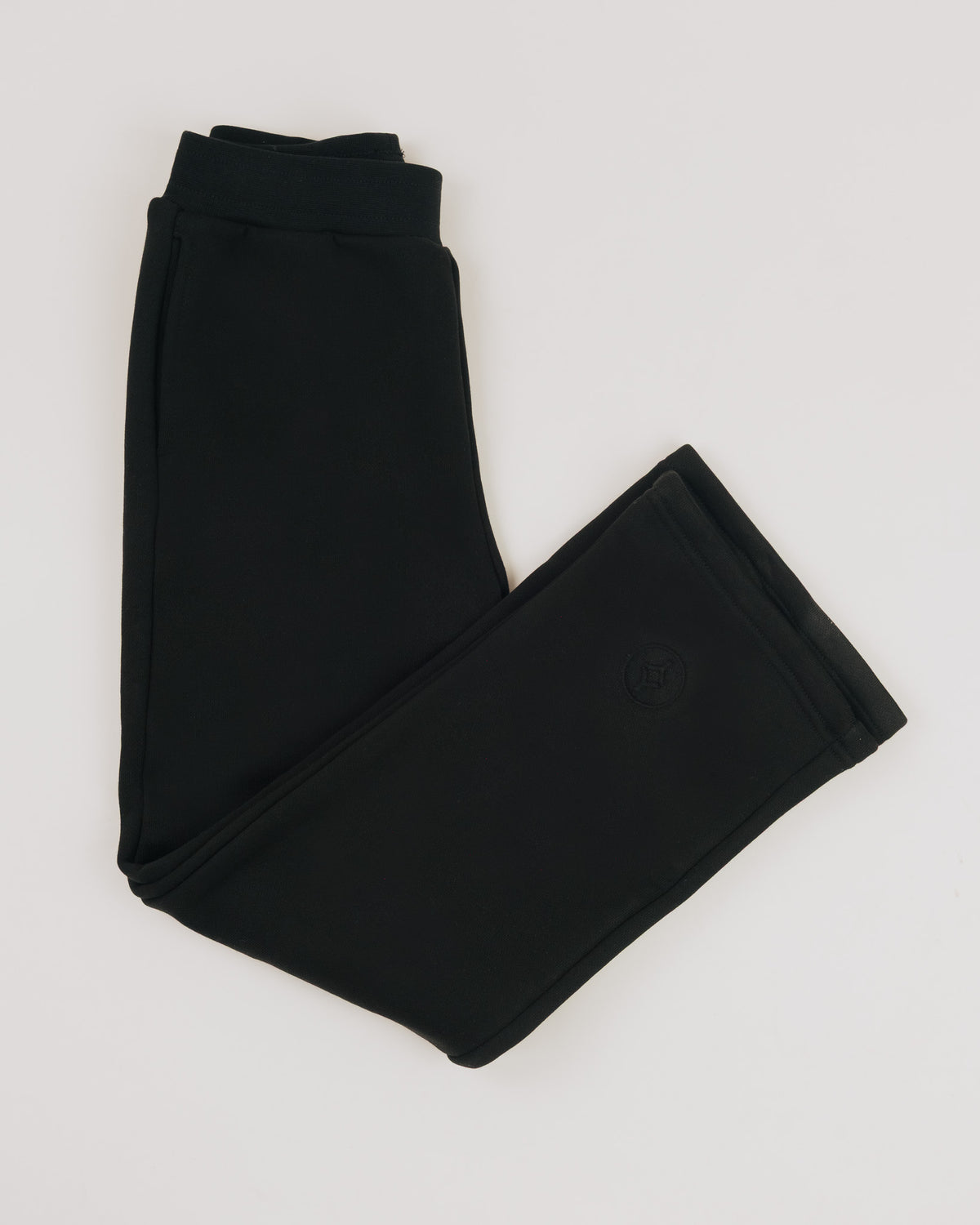 YOUTS Wide Leg Joggers in Black
