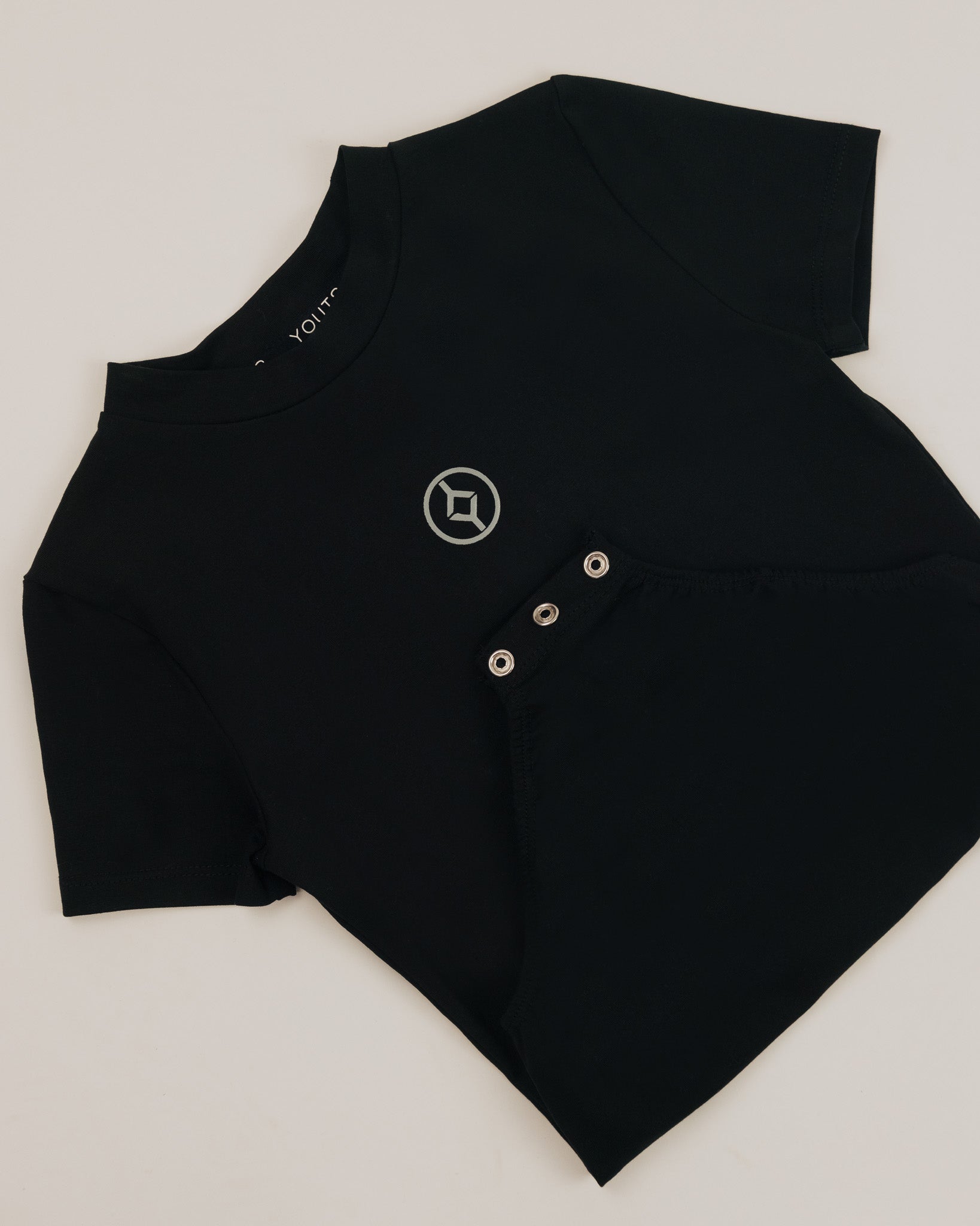 YOUTS Girls Tuck Tee Bodysuit in Black
