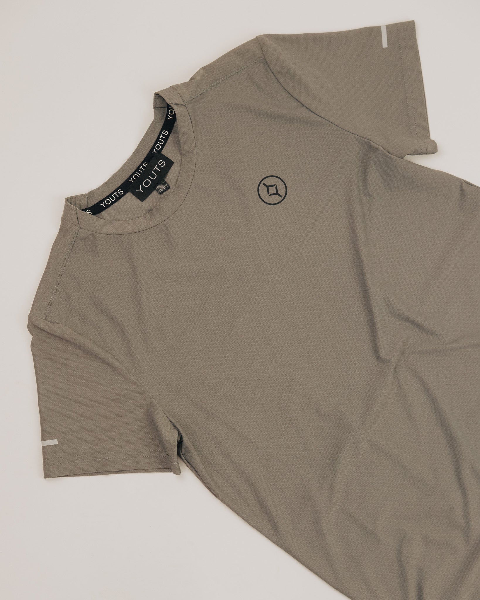 YOUTS Boys Tech T-Shirt in Stone Grey