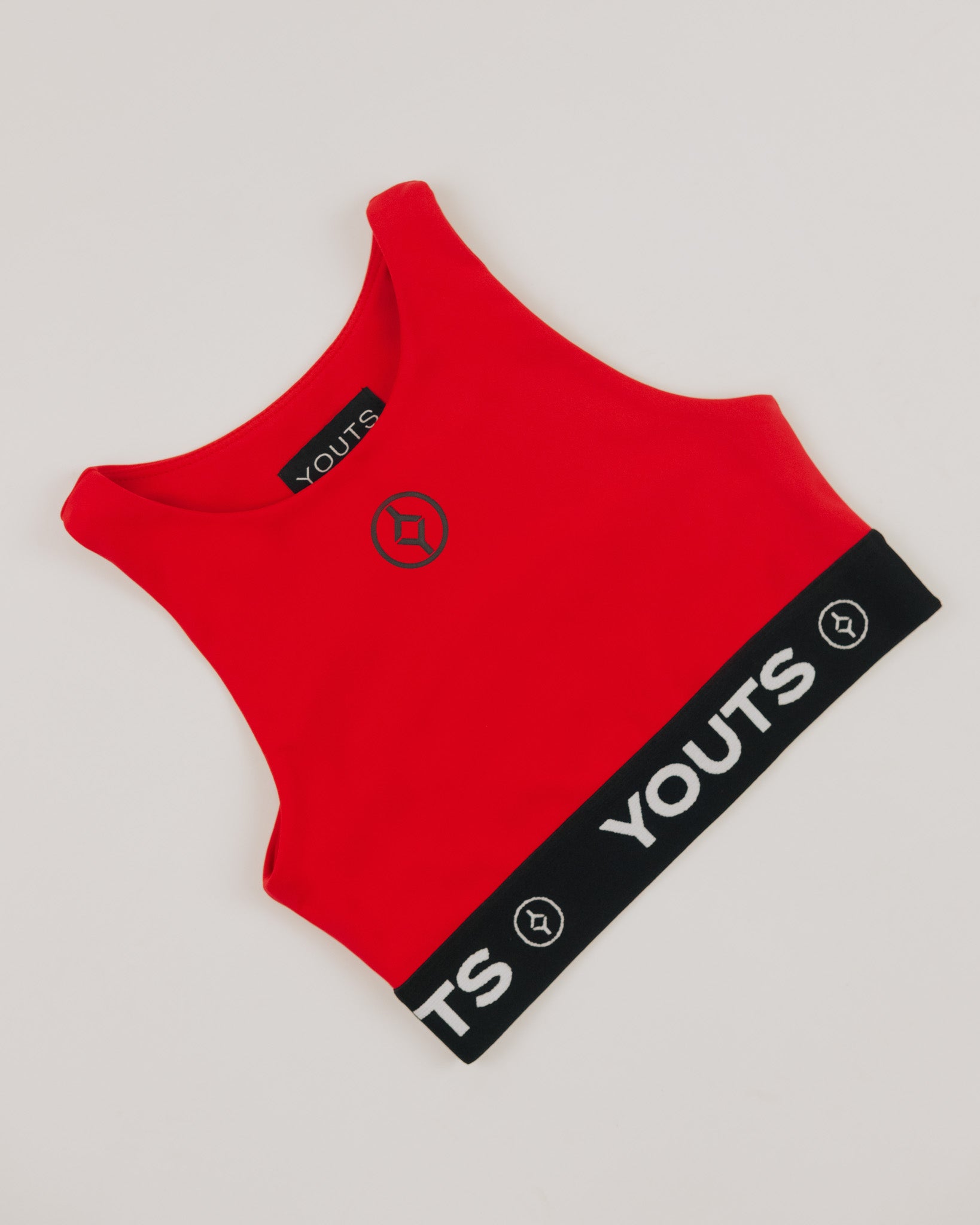 YOUTS Girls Tech Crop Top in Cherry