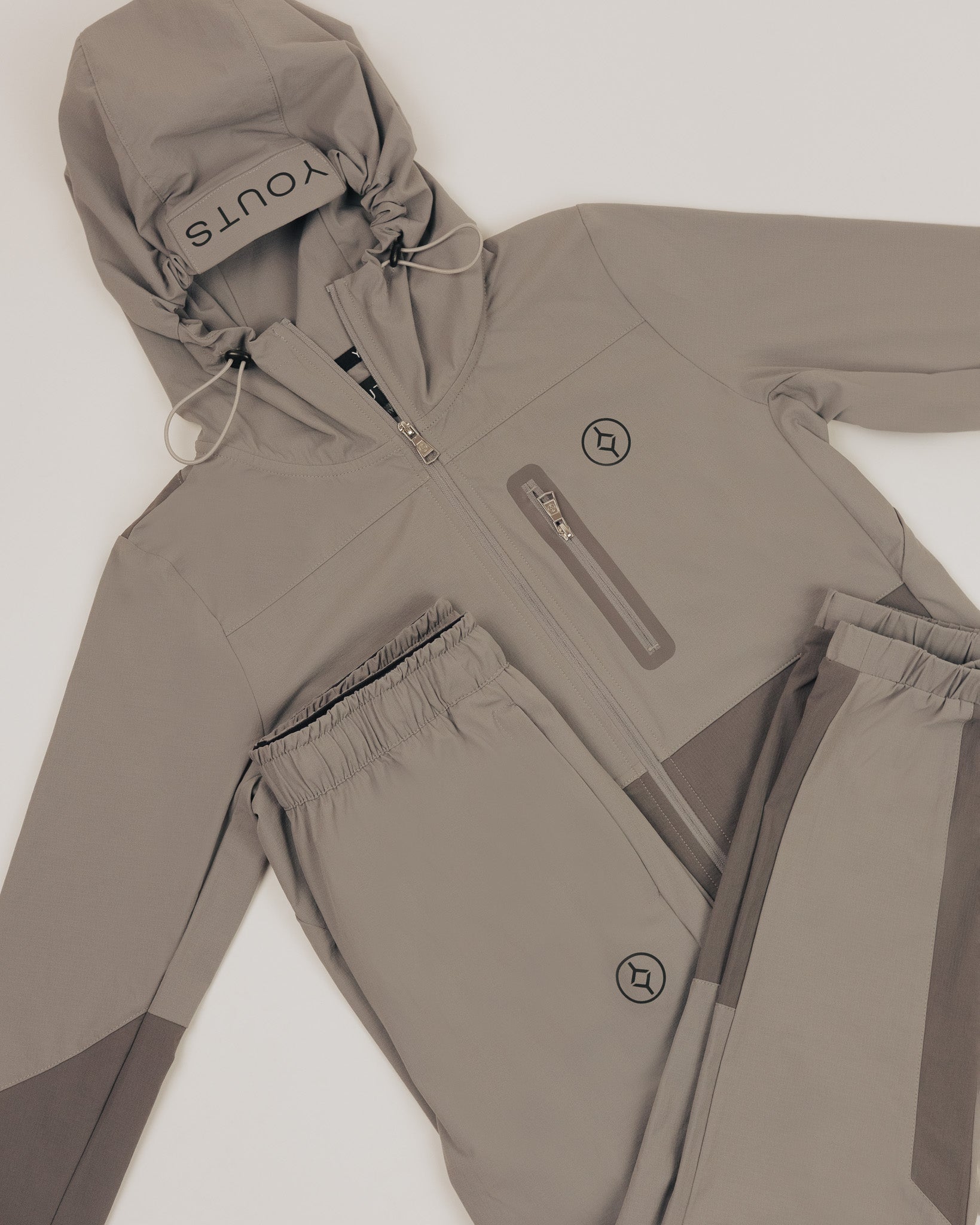 YOUTS Tech Tracksuit Stone Grey
