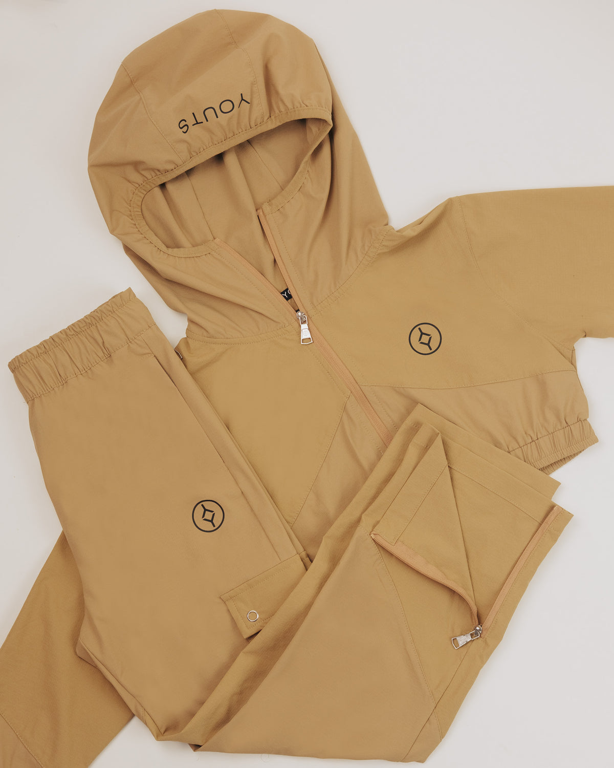 YOUTS Girls Tech Tracksuit in Sand