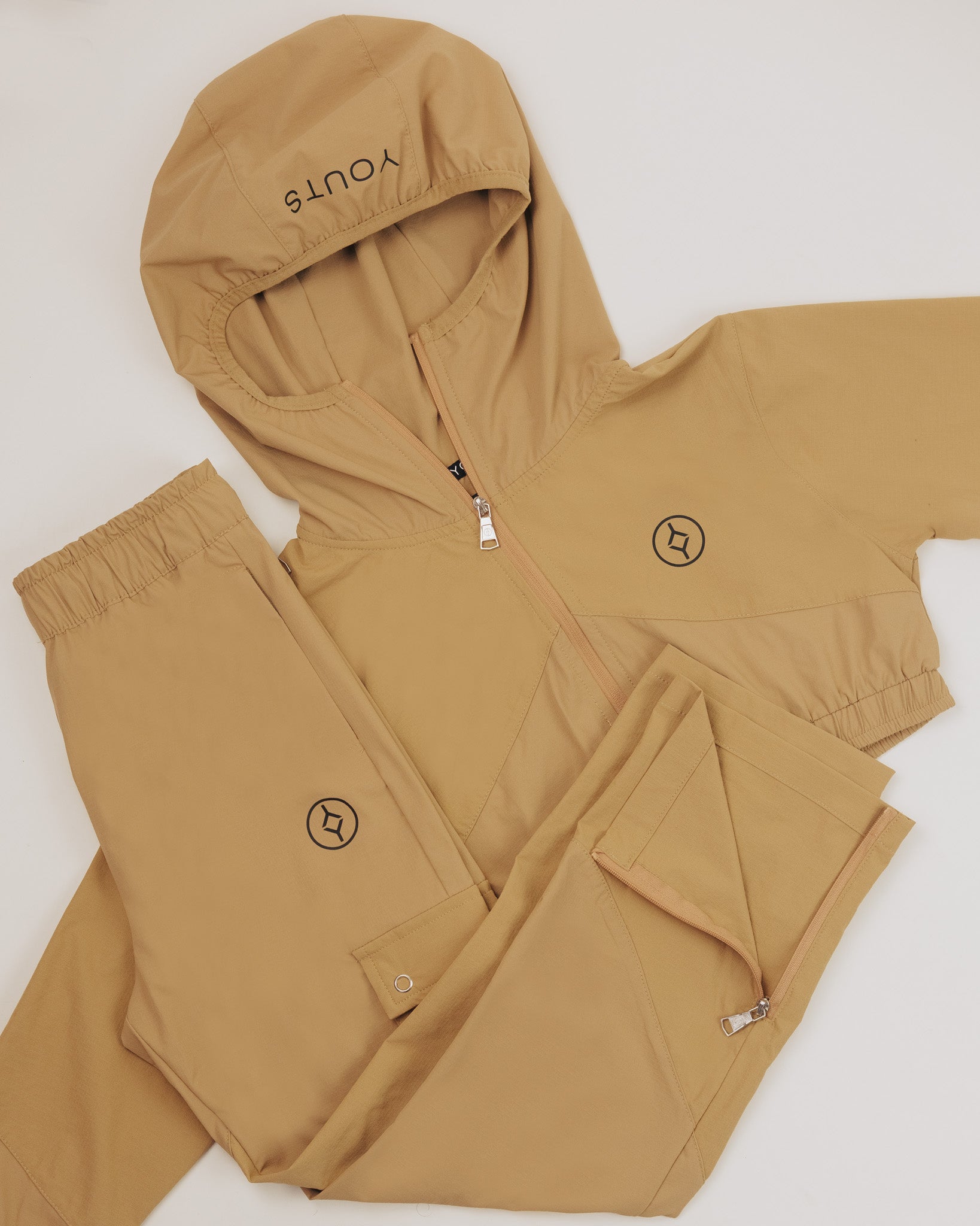 YOUTS Girls Tech Tracksuit in Sand