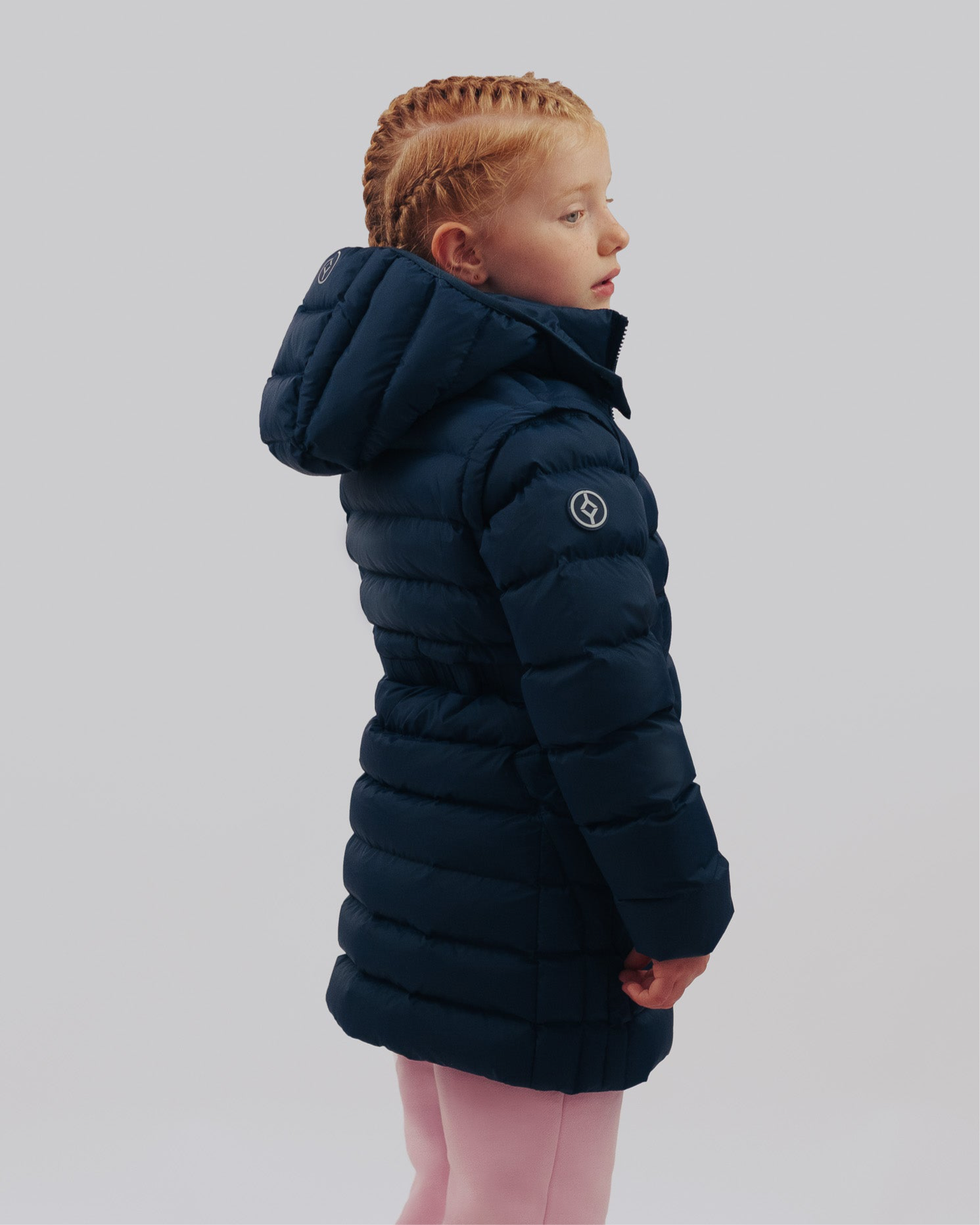 YOUTS Girls Hybrid Bell Coat in Navy