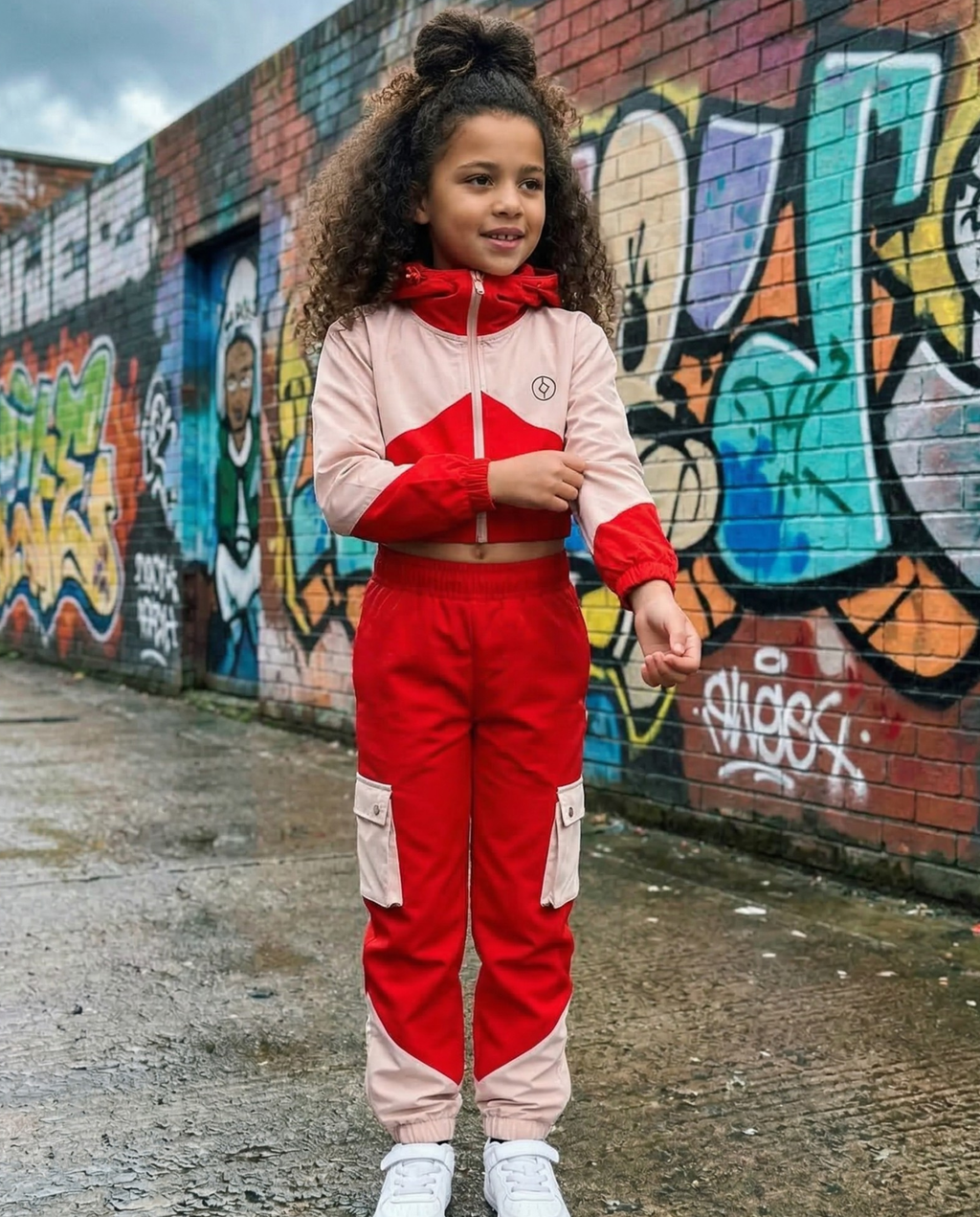 YOUTS Tech Tracksuit in Cherry